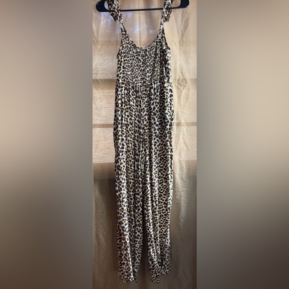🖤 Jessica Simpson Leopard Print Jumpsuit – Size S - Picture 2 of 5